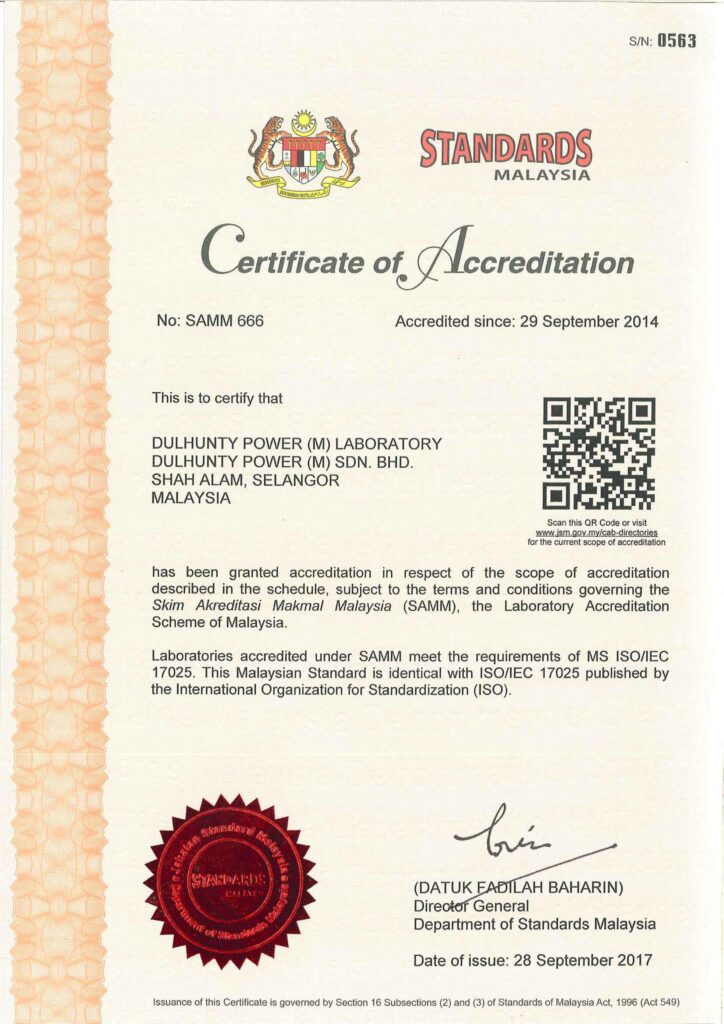 iso, 17025, iec, malaysian standards, jabatan standard malaysia, dulhunty, lab, malaysia, skim akreditasi makmal malaysia, samm